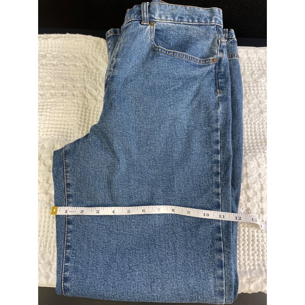 LRL Lauren Jean Ralph Lauren Women's Blue Jeans Straight Size 12 SKU 2644 - Picture 5 of 6